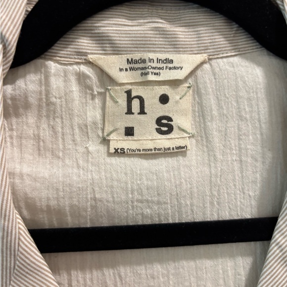 NWT Harper Sage Beige Button-Front Midi Shirt Dress, size XS - Picture 4 of 7